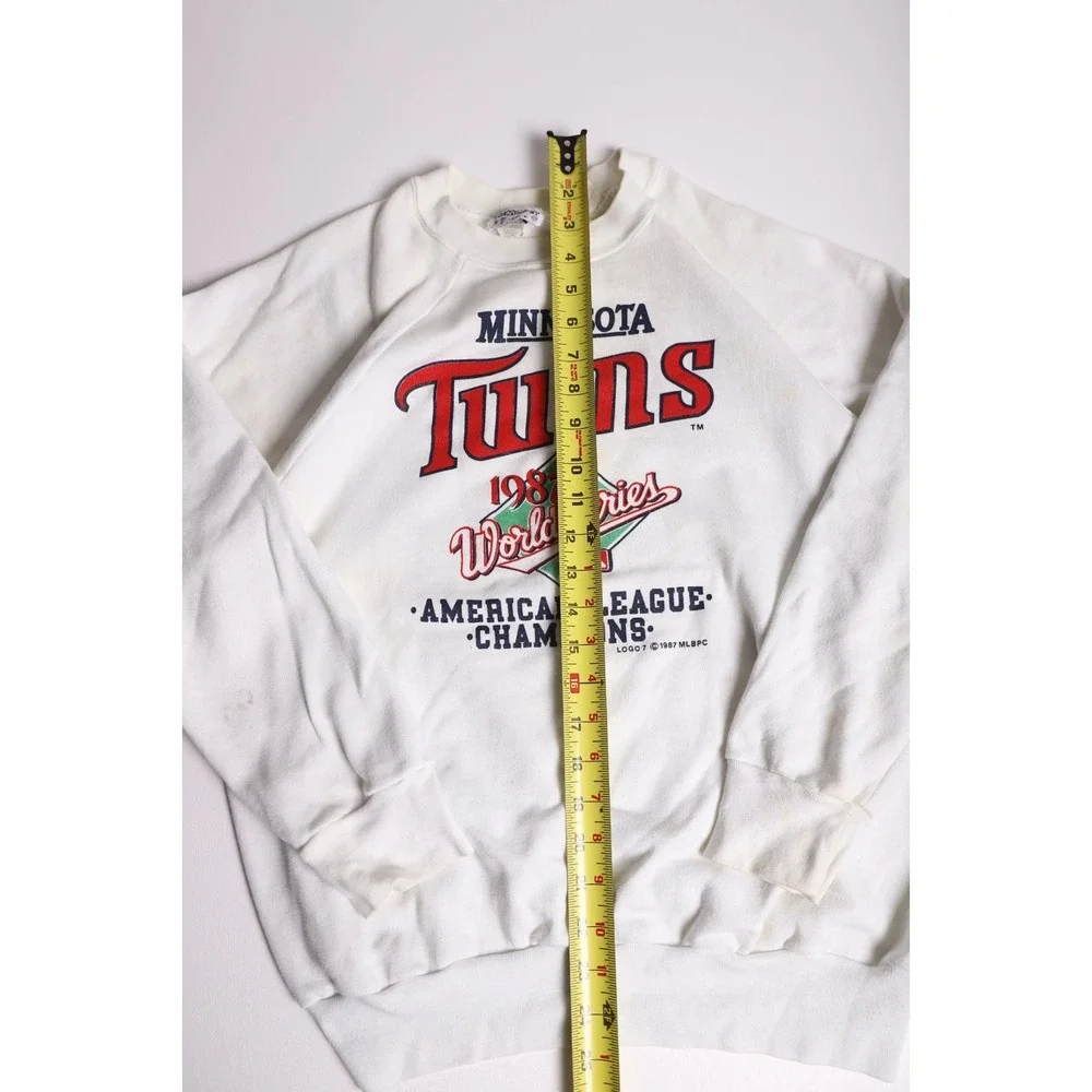 Vintage 1987 Minnesota Twins World Series Champions Sweatshirt White Large